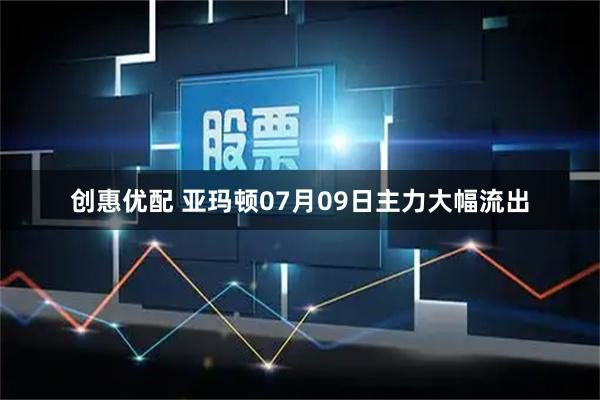 创惠优配 亚玛顿07月09日主力大幅流出