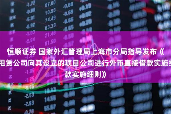 恒顺证券 国家外汇管理局上海市分局指导发布《金融租赁公司向其设立的项目公司进行外币直接借款实施细则》